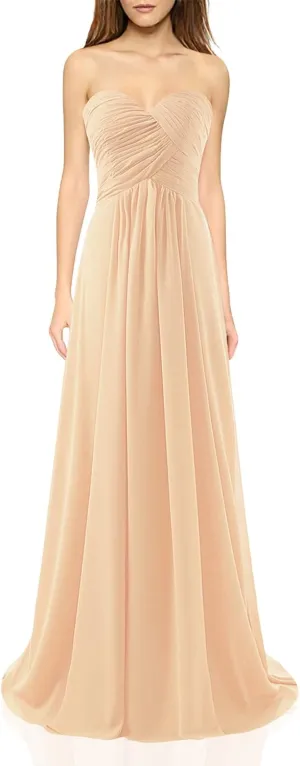 Sarahbridal Women's A-line Sweetheart Evening Dress Prom Bridesmaid Gown SD084