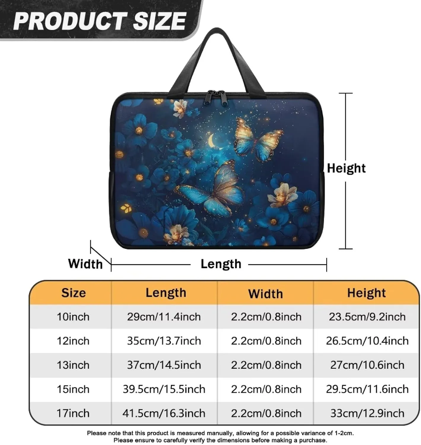 SEANATIVE Waterproof Computer Bag with Zipper Laptop Bag Tablet Shoulder Bag Computer Accessories Briefcase Handbag