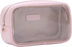 Small Makeup Bag for Purse,Clear Cosmetic Bag for Travel, Organizer Bag for Accessories Pink