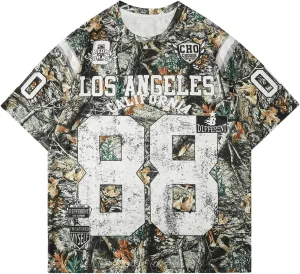 SOLY HUX Men's Y2k Jersey Shirts Letter Graphic Tees Crew Neck Short Sleeve Streetwear Loose T Shirt Tops