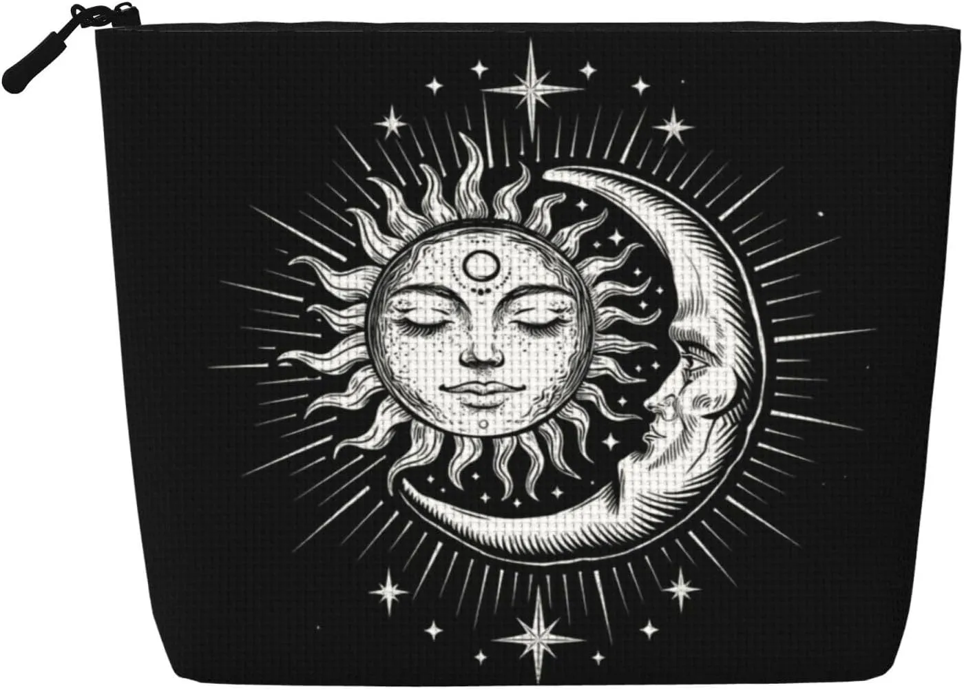 Sun and Moon Cosmetic Bag Casual Makeup Bag for Women Christmas Birthday Gifts Toiletry Accessories