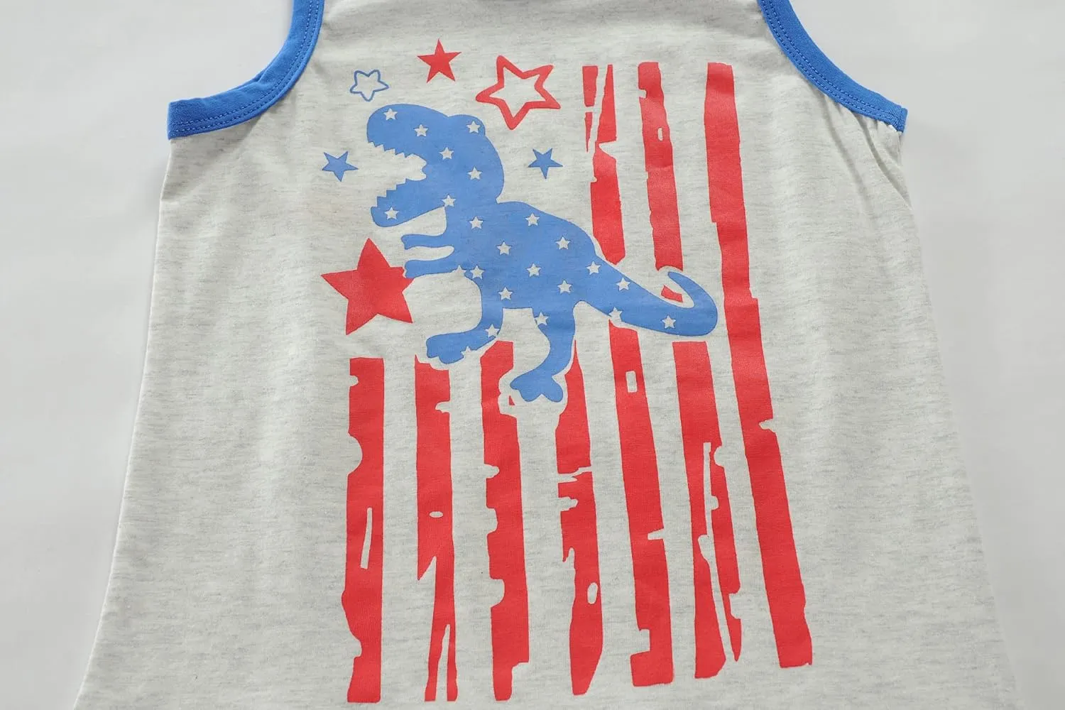Toddler Boys' Tank Tops American Flag T-Shirt Kids 4th of July Shirts Cotton Patriotic Sleeveless Top Tees 1-7T