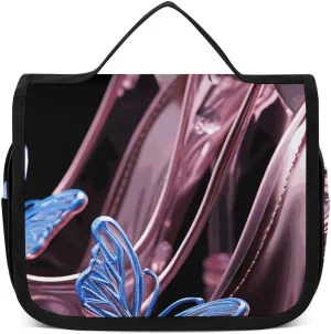 Toiletry Bag for Women Men Floral Shoes Makeup Bag with Hanging Hook Waterproof Bathroom Cosmetic Bag Large Capacity Travel Bag for Toiletries Accessories