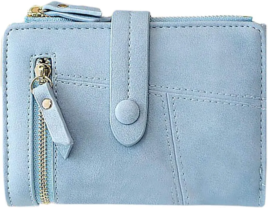 Tote Bag For Women Mini Blue Wallets Short Holder Purses Fold Small Female Card Purse Wallet For Shopping Travel Essential Y