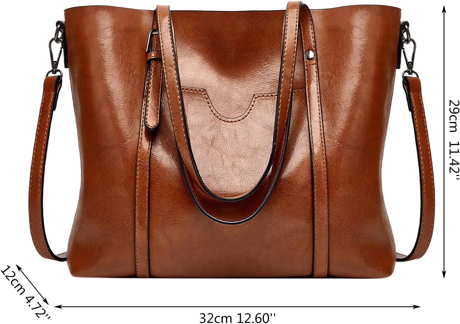 Tote Bag For Women Retro Hobo Handbags Woman Large Designer Ladies Bag Pocket Purse Leather For Daily Shopping Travel X