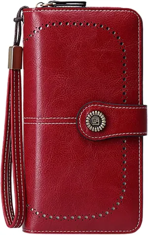 Tote Bag For Women Women's Solid Color Long Purse Leather Wallet Ladies Large Handbags For Shopping Travel Essential E