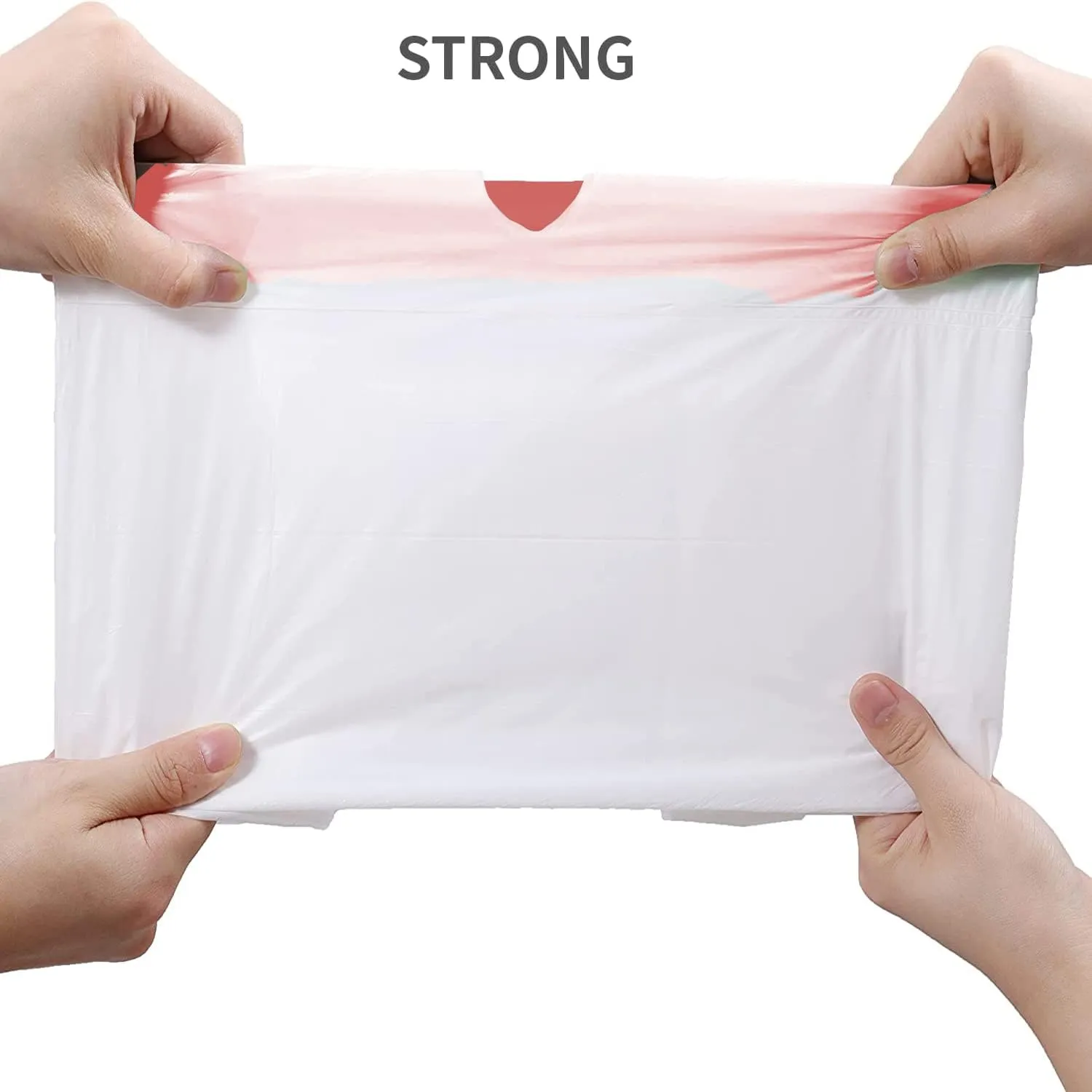 Trash Bags 13 Gallon Drawstring, 100 Count, Multifold Roll Garbage Bags, Tall Kitchen Trash Bag, Odorless & Extra strength White Plastic Food Scrap Bag for Home Office Bathroom Kitchen Bins
