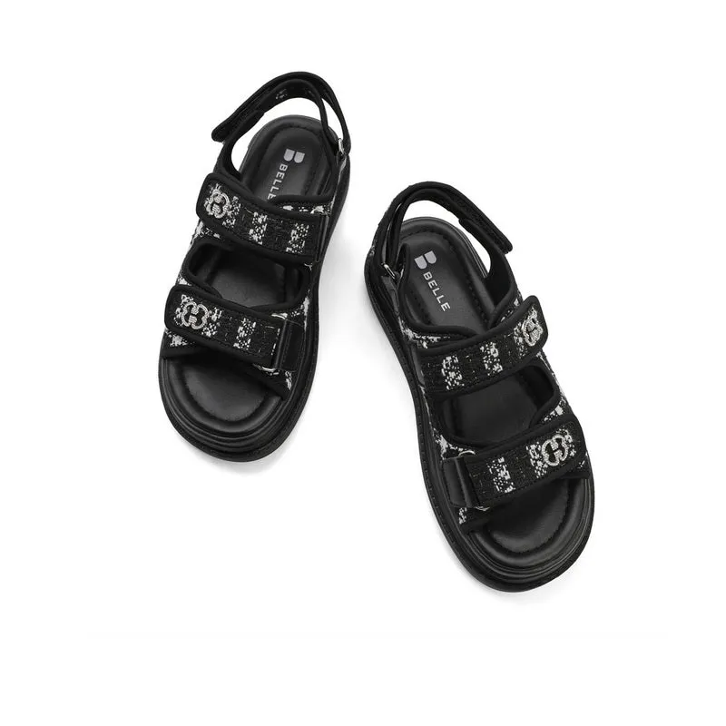 Tweed Sandals
