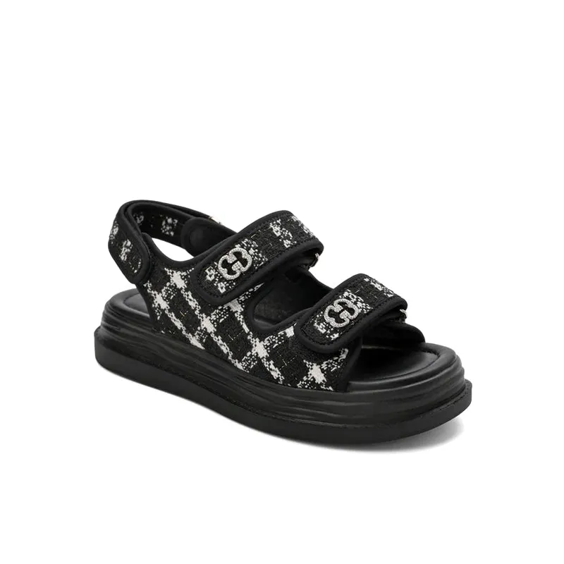 Tweed Sandals