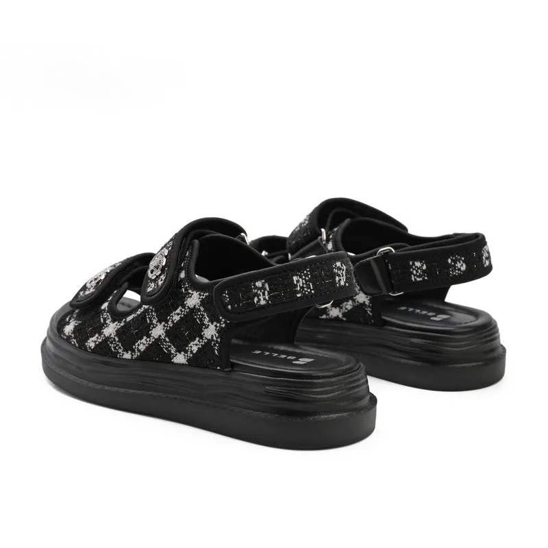 Tweed Sandals