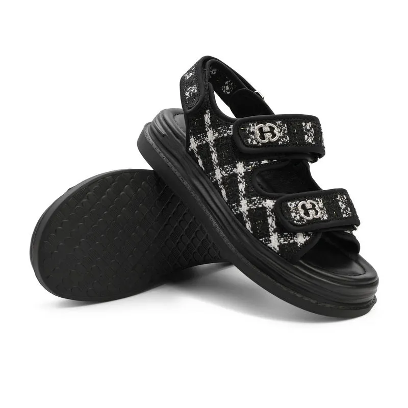 Tweed Sandals