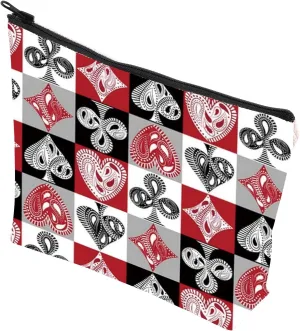 VAMSII Poker Themed Gift Playing Cards Lover Gift Bridge Players Gifts Zipper Makeup Bag (poker bag)