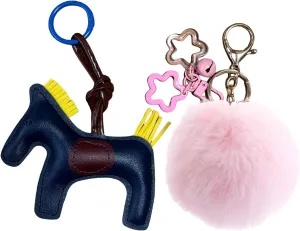 Vegan Leather Bag Charms Purse Charms for Handbags, Car Accessories Cute Keychains for Women