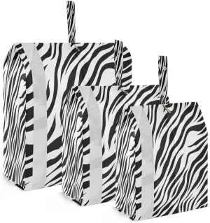 White Zebras Packing Cubes for Travel 3 Set Travel Packing Cubes Luggage Accessories for Suitcase