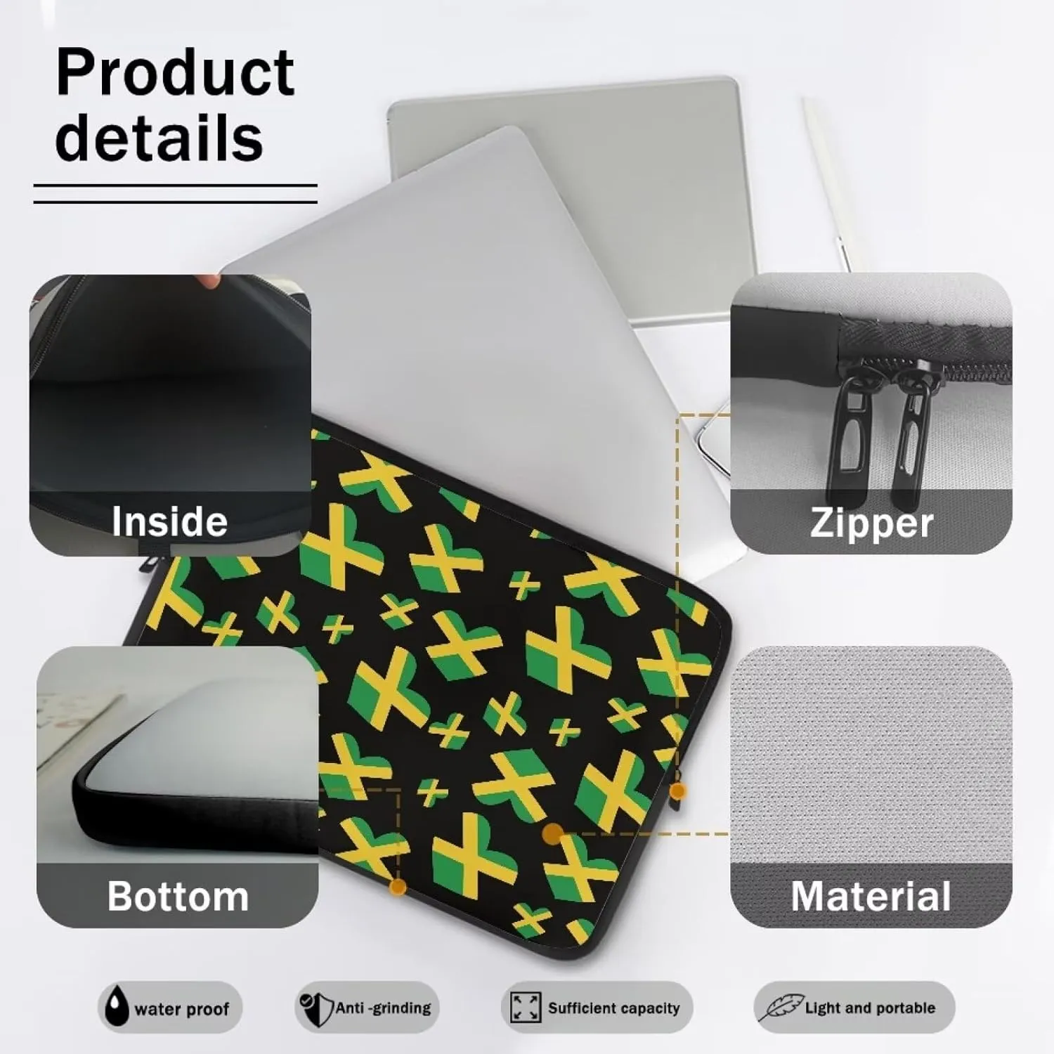 Women Men Waterproof Laptop Bag Computer Tote Bag 10-17 Inch Large Office Business Accessories