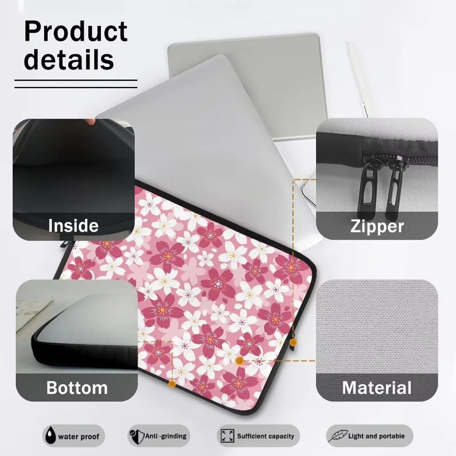 Women Men Waterproof Laptop Bag Computer Tote Bag 10-17 Inch Large Office Business Accessories