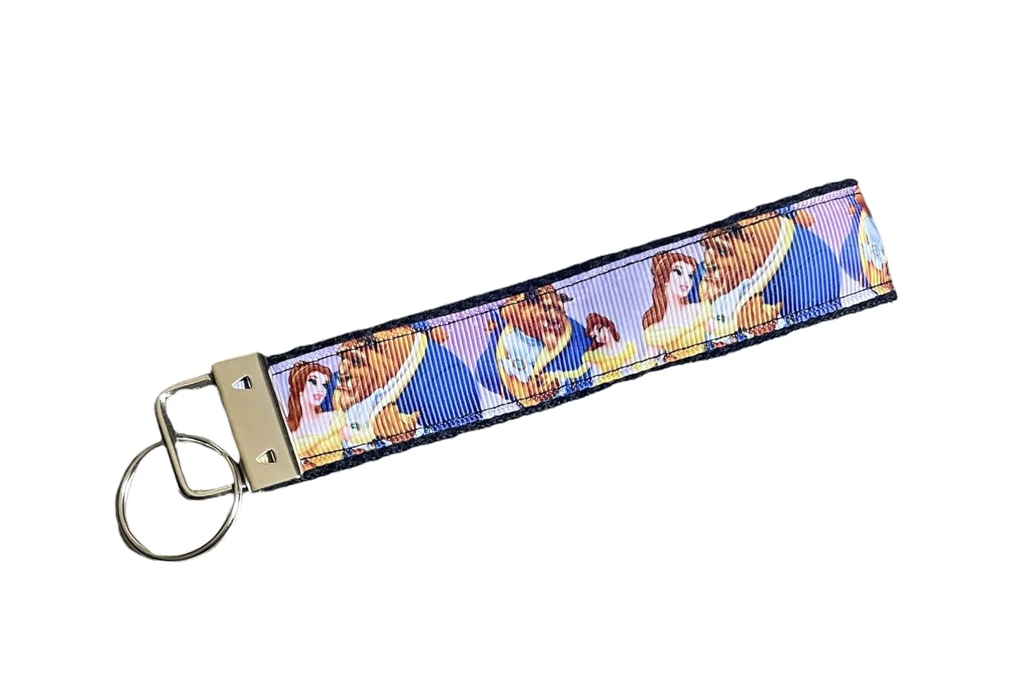 Yellow Princess Character Print Key Fob Wristlet - 5 Inches/Key Fob/Princess Gift/Princess Accessories
