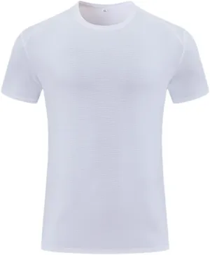 Youllyuu Quick Dry Sport T Shirt Men Short Sleeves Summer Casual Oversize T-Shirts Solid Color Gym Top Tees